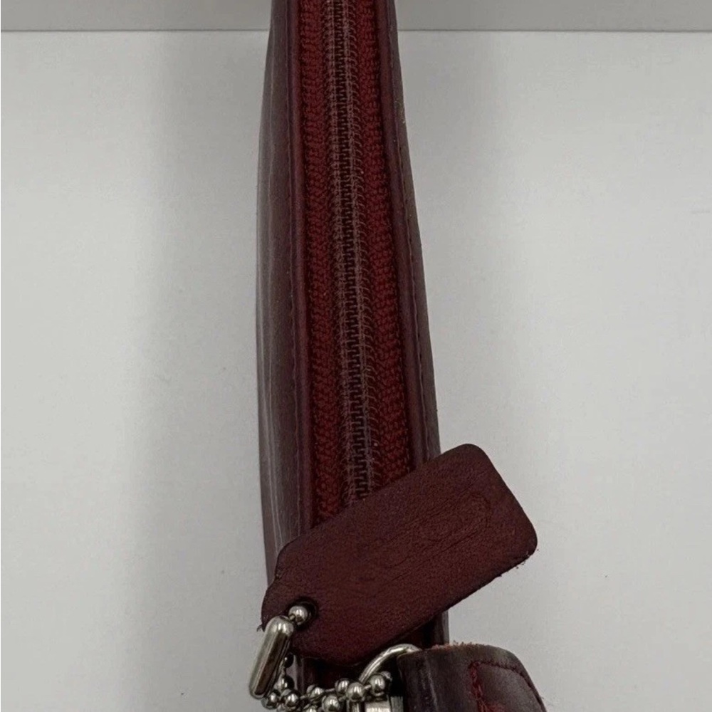 Vintage Coach Flat Card Wallet Skinny Case Red Glovetanned Leather - Picture 9 of 12